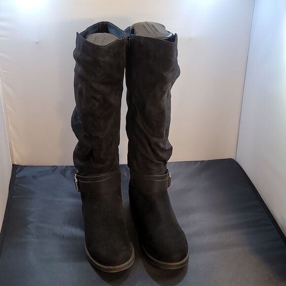 UNR8ED ROUND TOE SIDE ZIPPER CLOSURE WOMEN'S KNEE HIGH BOOTS - Picture 2 of 15